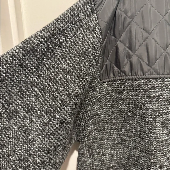 Mens Gioberti Gray Full Zip Quilted Sweater Jacket Size L - Picture 2 of 14